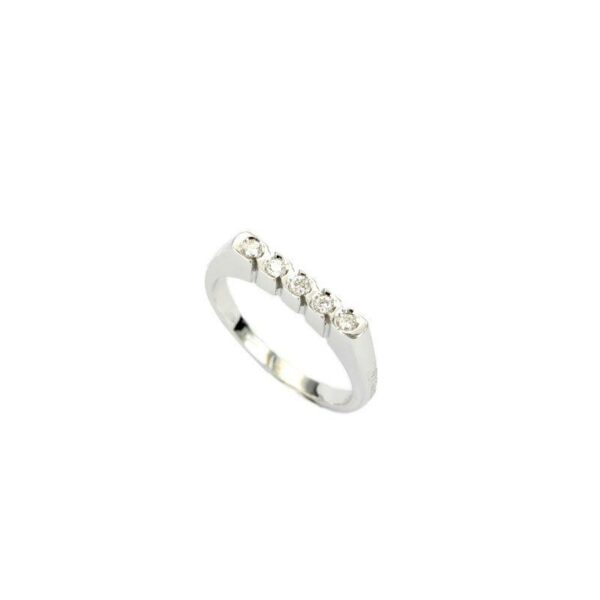 Fabio Ferro Ring aus Weißgold und 0,12 Karat Diamanten