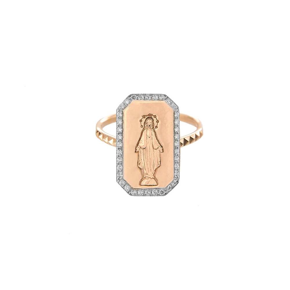 Ring Rue des Mille Rose Madonnina Medal