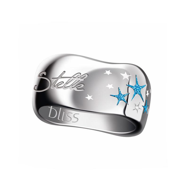 Bliss We Are Made Of Stars Fluorescent Azure Enamel Ring