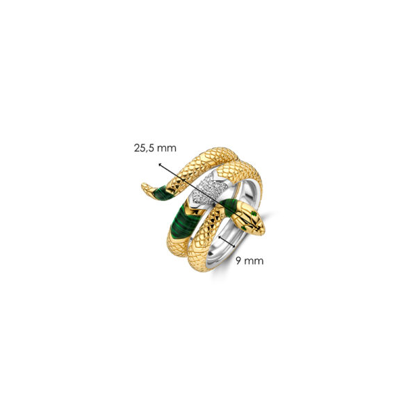 Ti Sento Milano Goldener Schlangenring