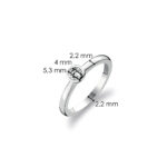 Ti Sento Milano Solitaire Small Zircon Ring