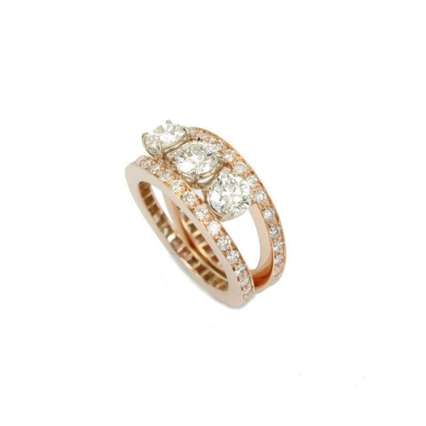 Ring Trilogie Rose Gold Le Mie Creazioni