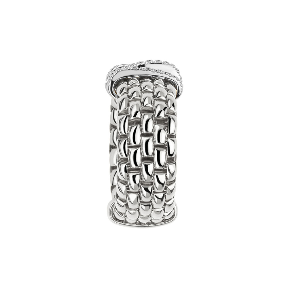 Fope Flex It Ring Panorama Collection in Rose Gold with Diamonds