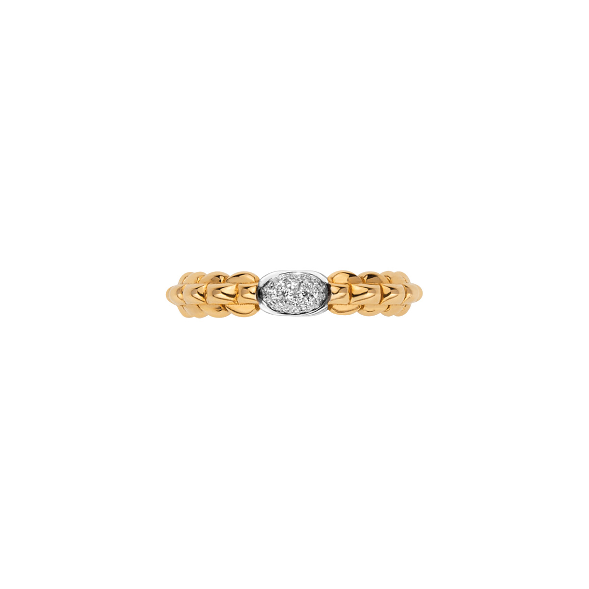Fope Eka Collection Ring aus Gelb- und Weißgold mit Diamanten
