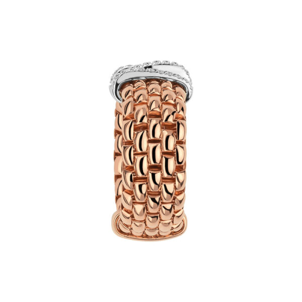 Fope Flex It Ring Panorama Collection in Rose Gold with Diamonds