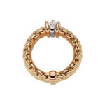 Fope Flex It Panorama Collection Ring aus Weiß- und Gelbgold mit Diamanten
