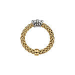 Fope Flex It Ring Prima Collection in Yellow Gold with Diamonds