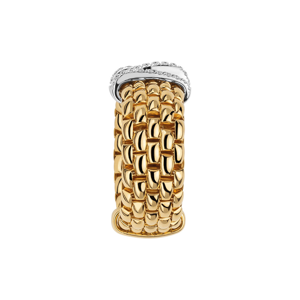 Fope Flex It Ring Panorama Collection in Rose Gold with Diamonds