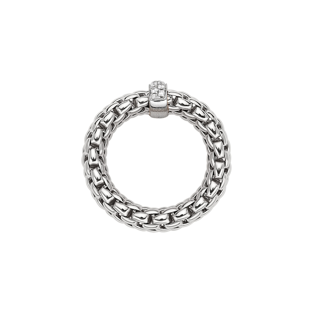 Fope Vendome Flex It Ring in White Gold with Diamonds