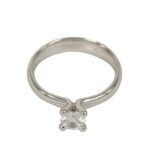 Fabio Ferro Engagement Ring with Brilliant Cut Diamond Model Selene 0.50 Carat