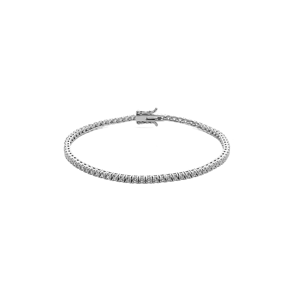 Comete Jewelry Tennis Bracelet with Zircons 19 cm