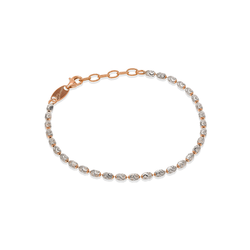 Desmos Bracelet Rosé Diamond Acorns Length 16.5 cm