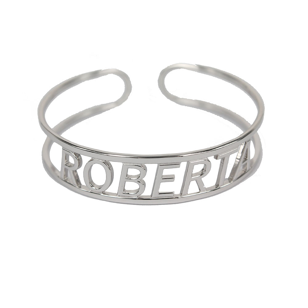 925 Sterling Silver Bracelet with Rigid Name