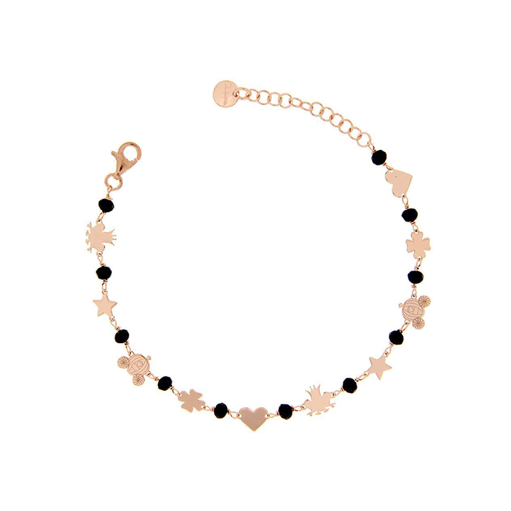 Rue des Mille Micro Black Stones Bracelet