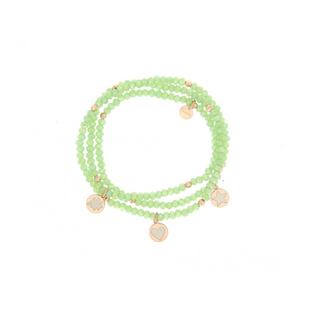 Rue des Mille Gipsy Chic Elastic Green Bracelet