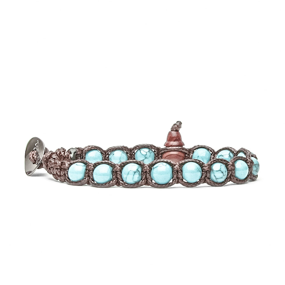 Tibetan Tamashii bracelet with Turquoise Stone from MM. 6