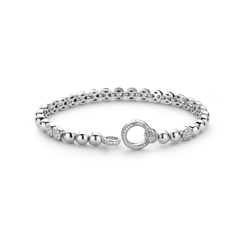 Ti Sento Milano Tennis Bracelet in Silver and Zircons