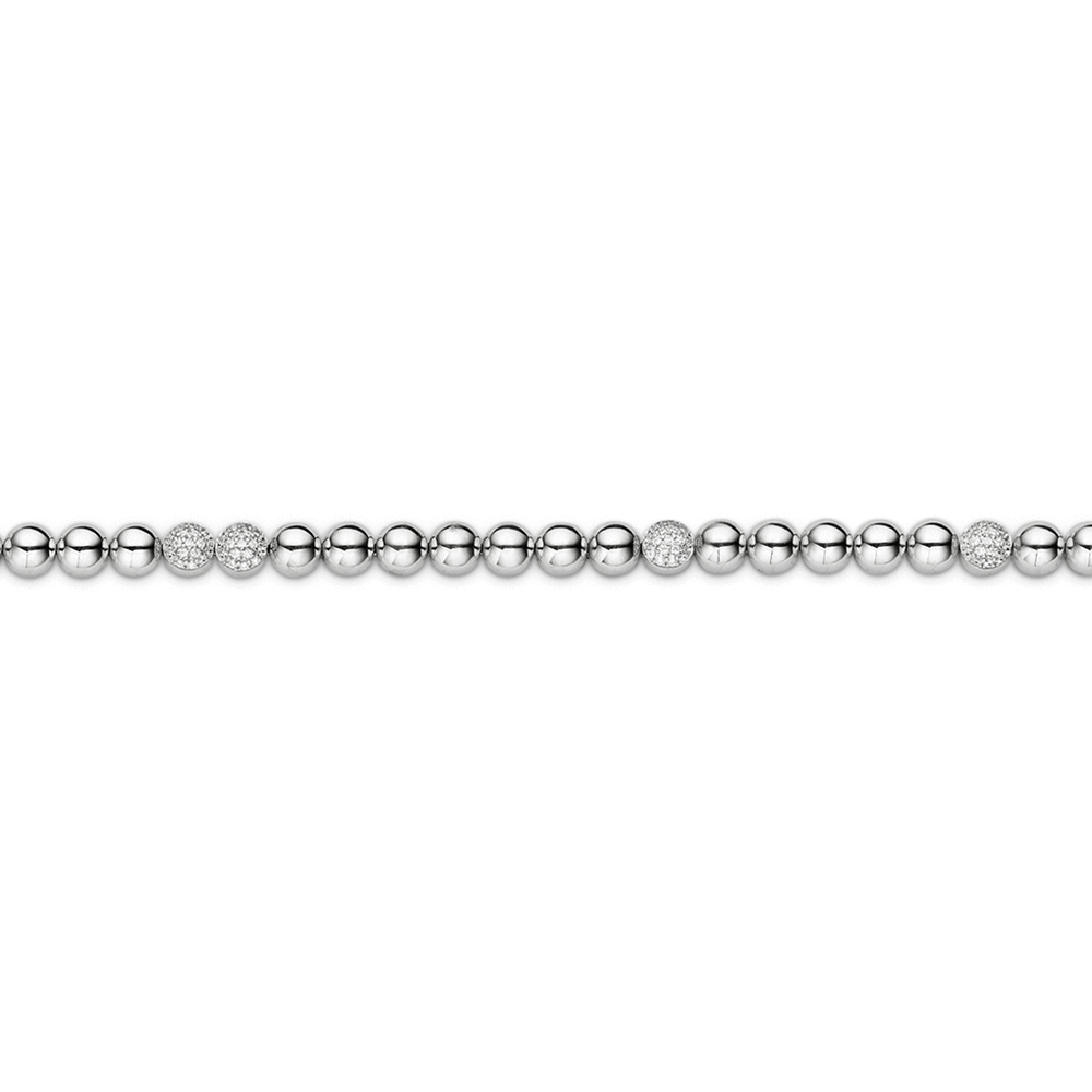 Ti Sento Milano Tennis Bracelet in Silver and Zircons