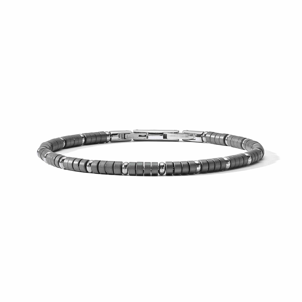 Comete Jewellery Herrenarmband Life Satin Grau