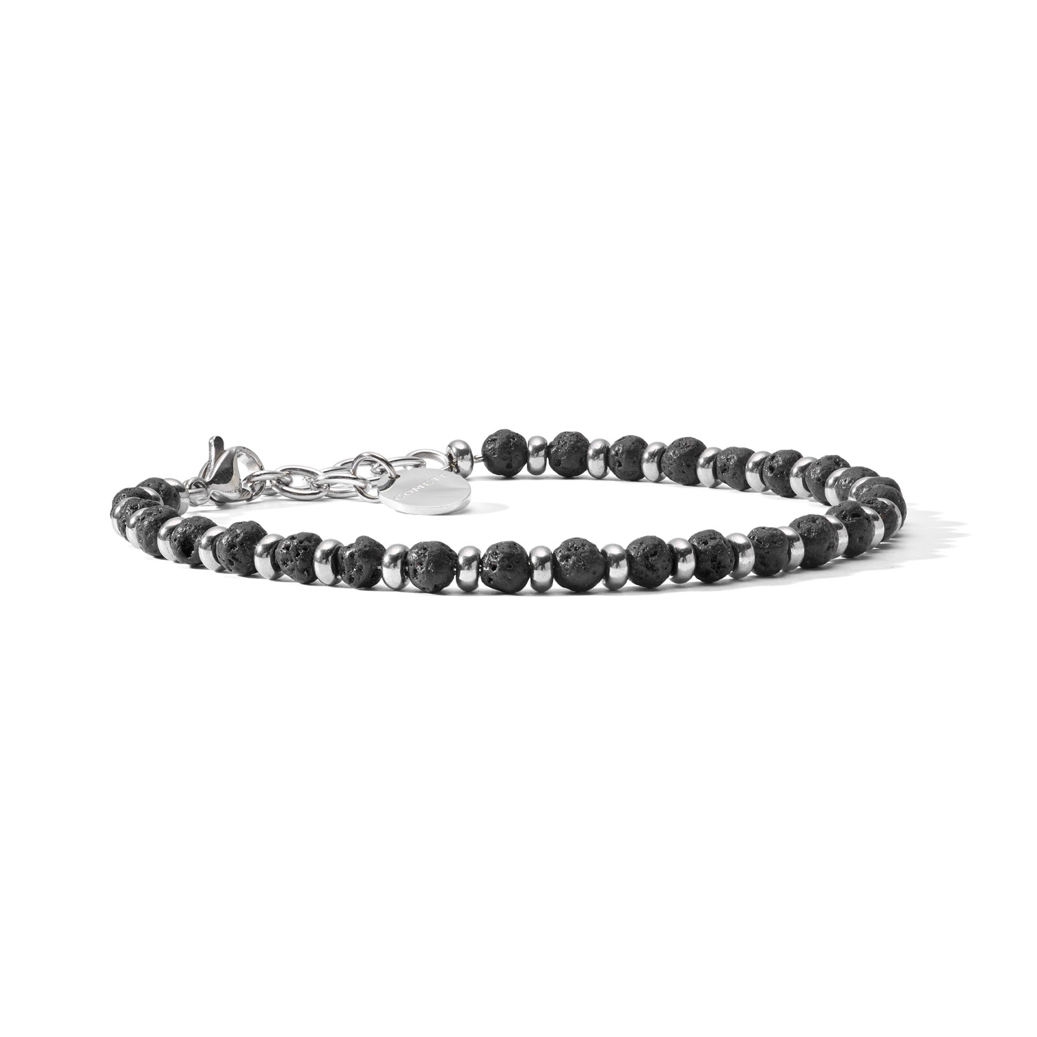 Comete Herrenarmband aus Stahl und Lava