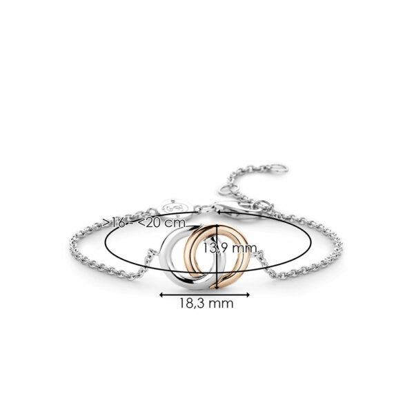 Women's 925 Sterling Silver Rose Gold Plated Bracelet Ti Sento Milano