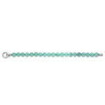 Women's Bracelet in MM Turquoise Stone. 8 and Sterling Silver 925 Length cm. 18 Ti Sento Milano