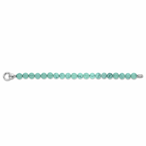 Women's Bracelet in MM Turquoise Stone. 8 and Sterling Silver 925 Length cm. 18 Ti Sento Milano