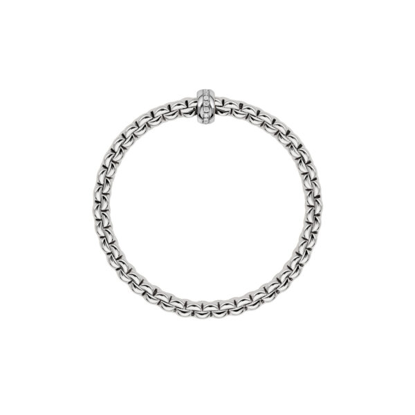 Fope Flex It Armband Eka Kollektion in Weißgold und Diamanten