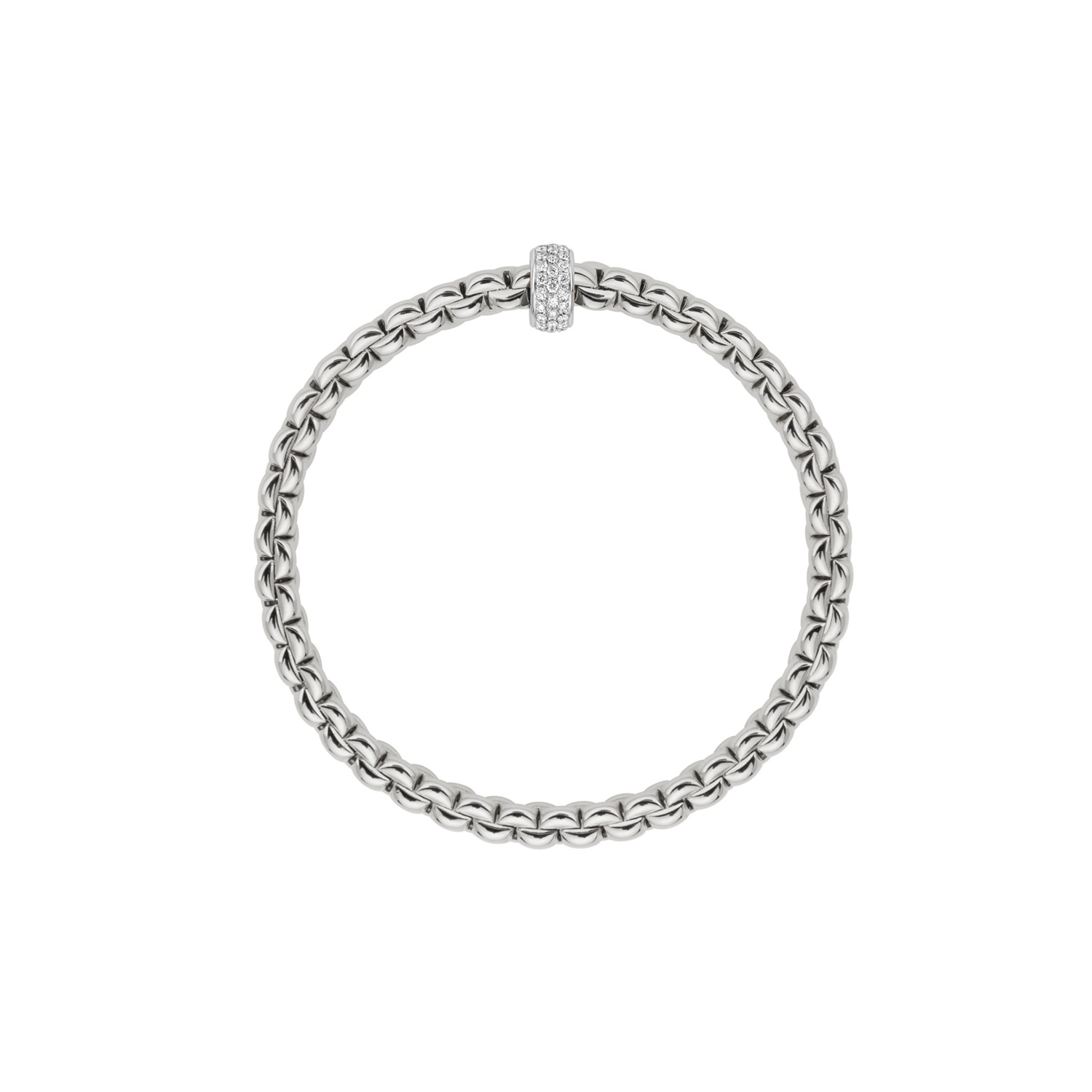 Bracciale Fope Collezione Eka Flex It in Oro e Diamanti