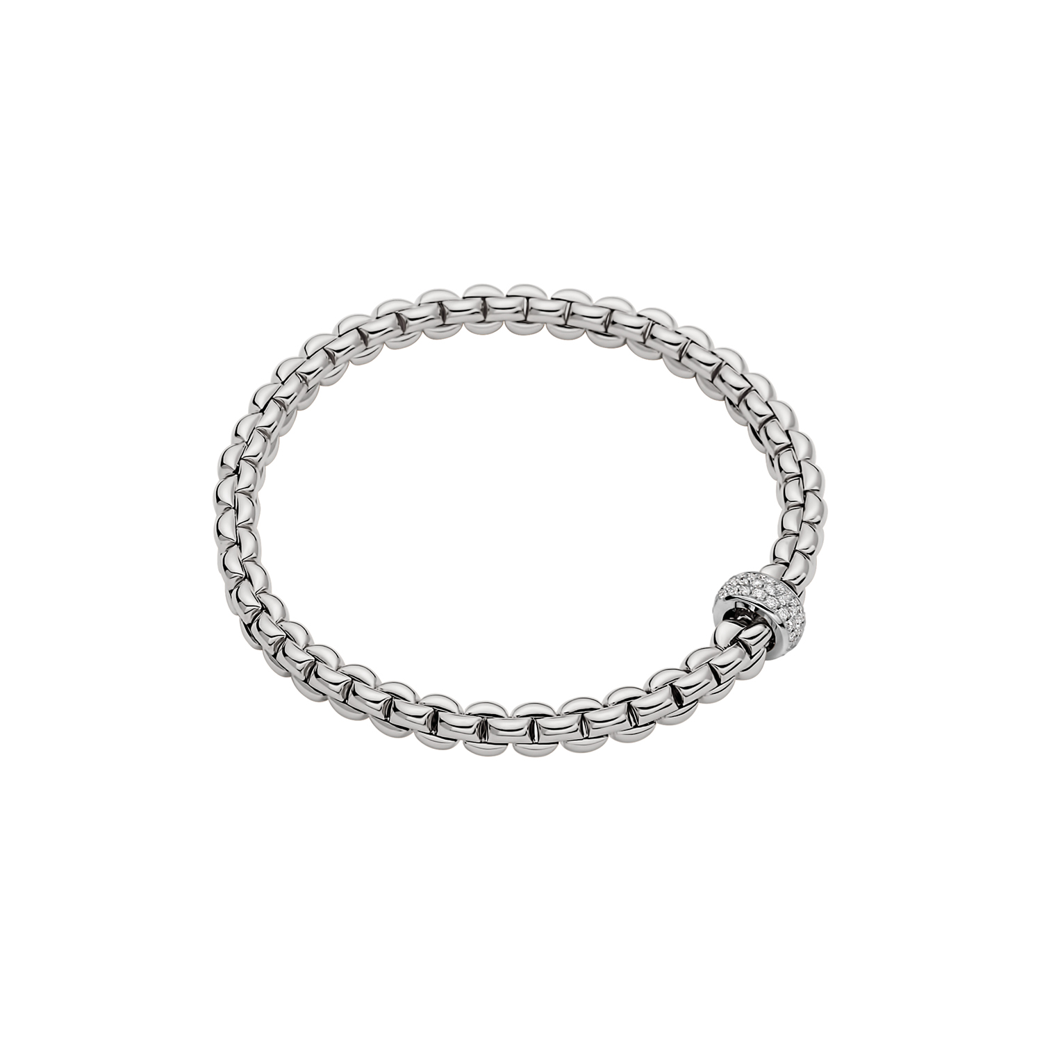 Bracciale Fope Collezione Eka Flex It in Oro e Diamanti
