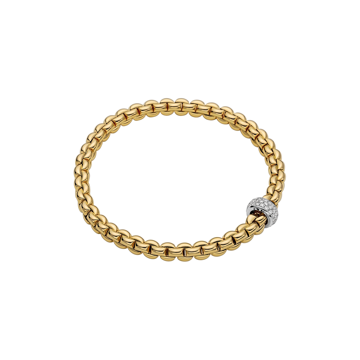 Fope Eka Flex It Collection Armband aus Gold und Diamanten