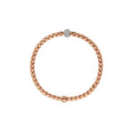 Fope Eka Collection Armband aus Rosé- und Weißgold mit Diamantboule