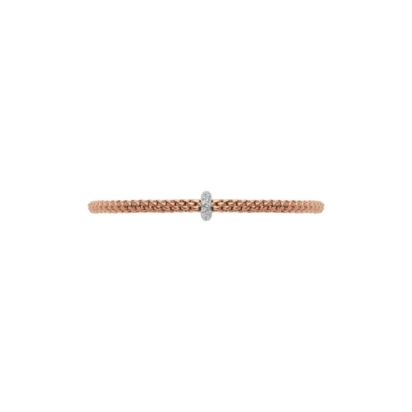 Fope Flex It Prima Collection Armband aus Weiß- und Roségold mit Diamanten