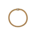 Fope Flex It Solo Collection Armband aus Gelb- und Weißgold mit Diamanten