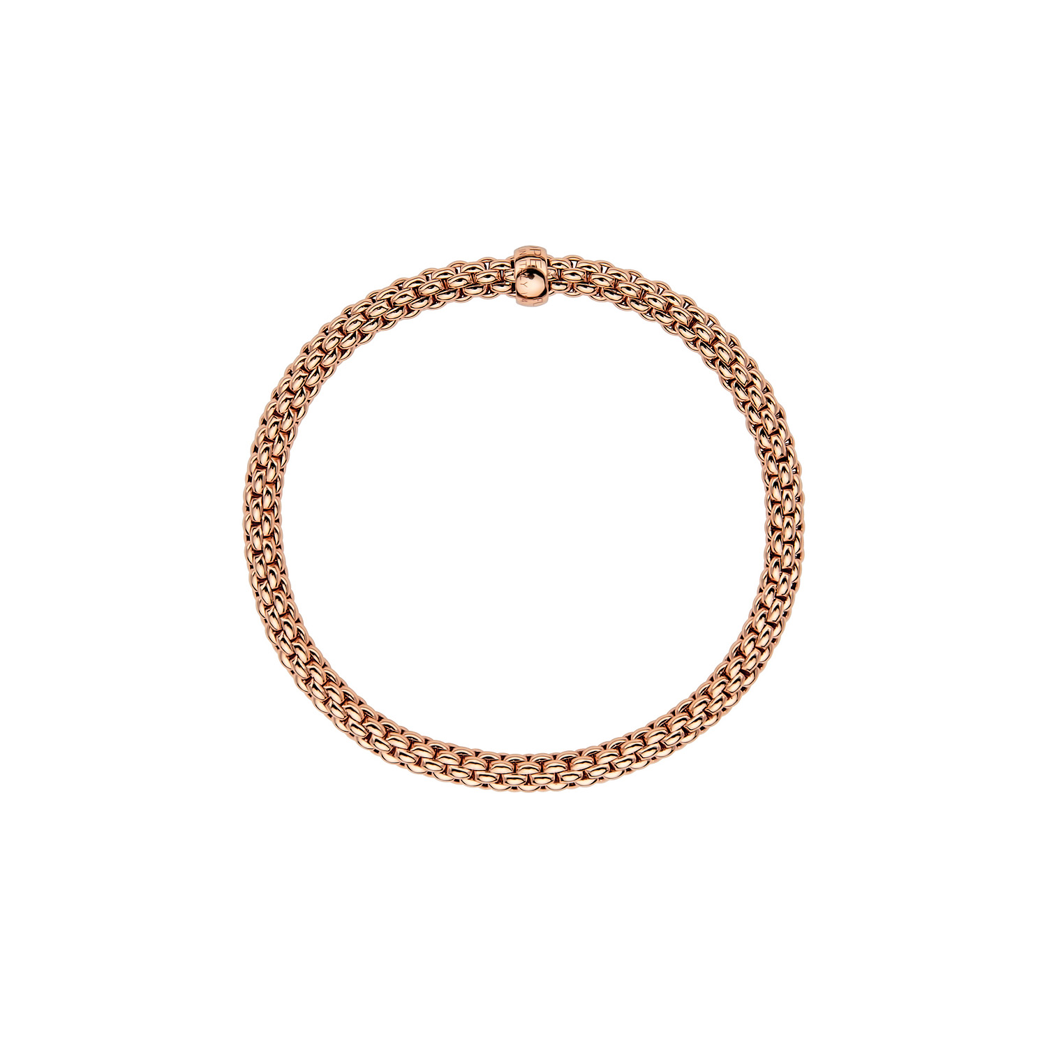 Fope Solo Flex It Bracelet in Rose Gold