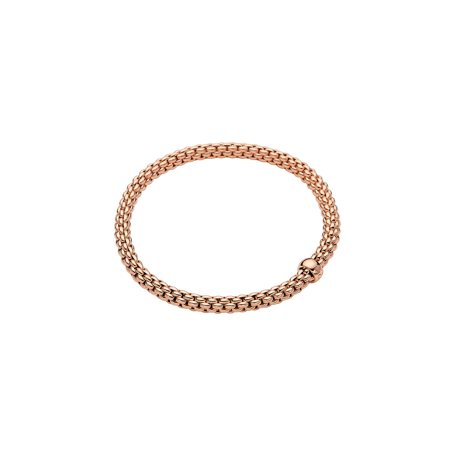 Fope Solo Flex It Bracelet in Rose Gold