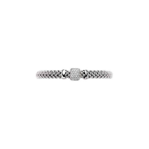 Fope Flex It Bracelet Vendome Collection in White Gold and Diamonds