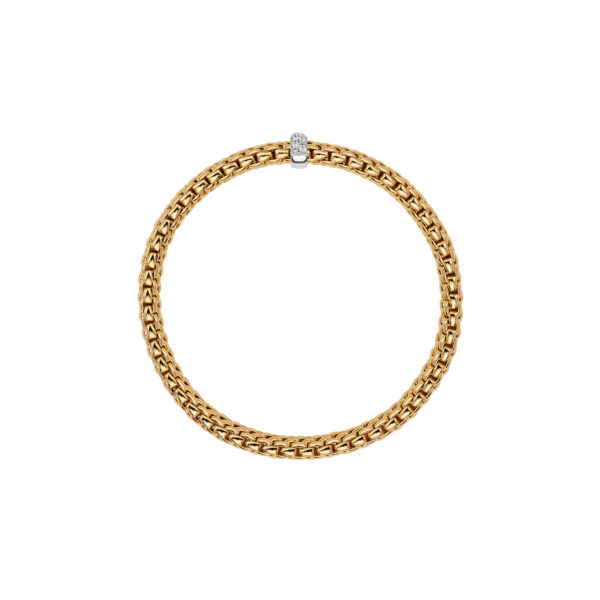 Fope Flex It Vendome Bracelet in Rose Gold with Diamonds