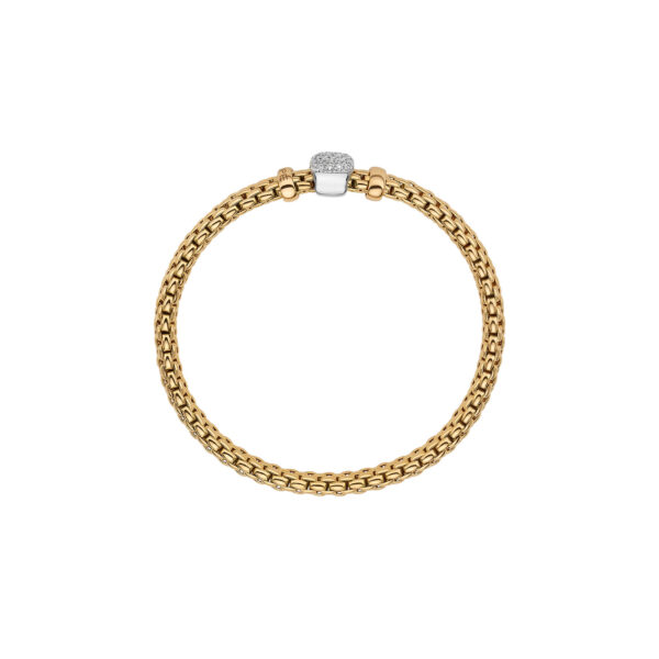 Fope Flex It Bracelet Vendome Collection in White Gold and Diamonds