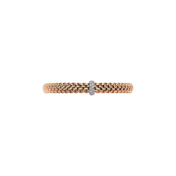 Fope Flex It Vendome Bracelet in Rose Gold with Diamonds