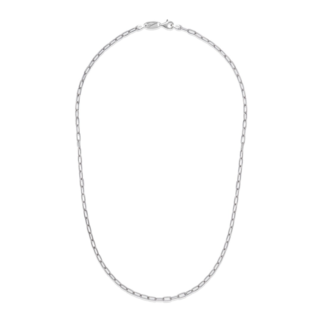 Desmos Long Chain Silver Necklace Length 41 cm