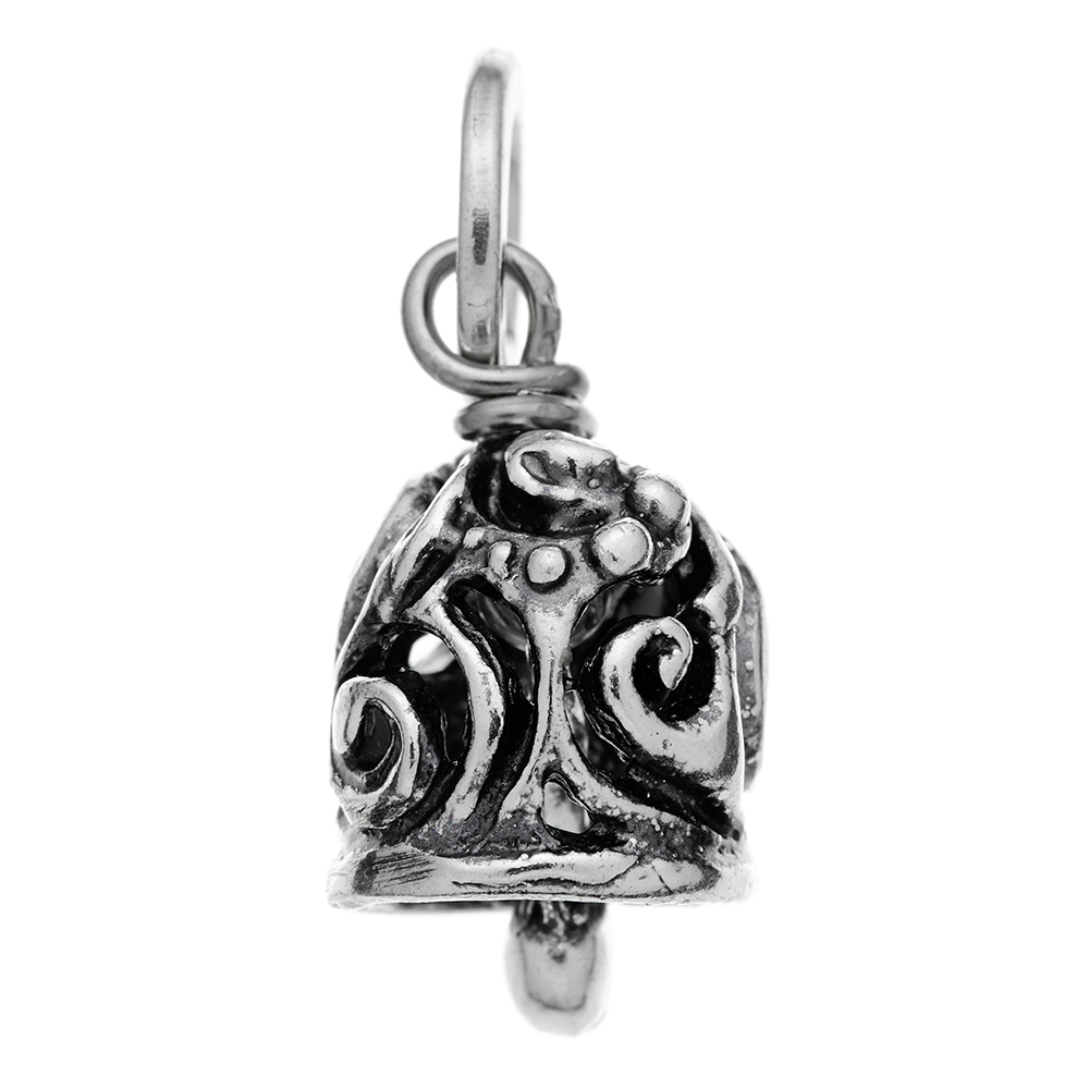 Giovanni Raspini Charm in 925 Sterling Silver Mini Sonora Bell Shape