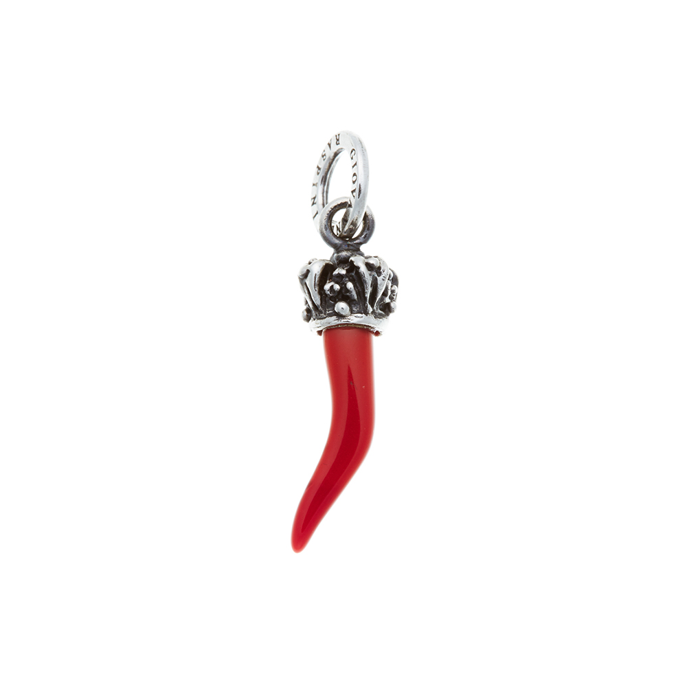 Charm Giovanni Raspini Red Horn Crown