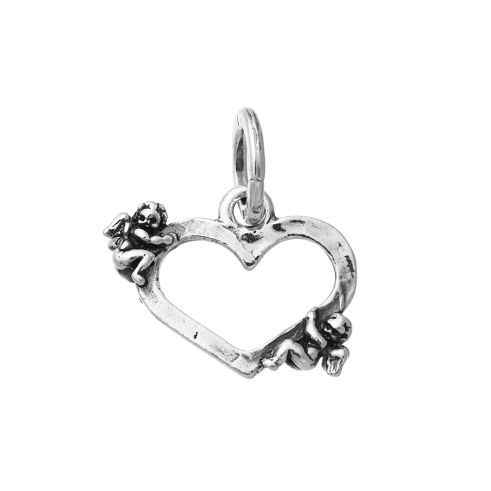 Charm Giovanni Raspini Heart Angels Clasped