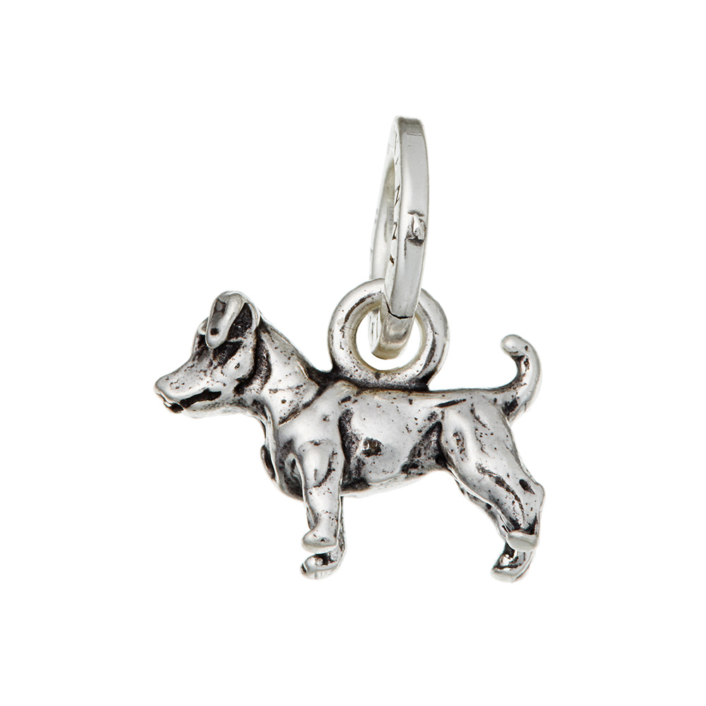 Giovanni Raspini Jack Russell Charm in 925 Sterling Silver