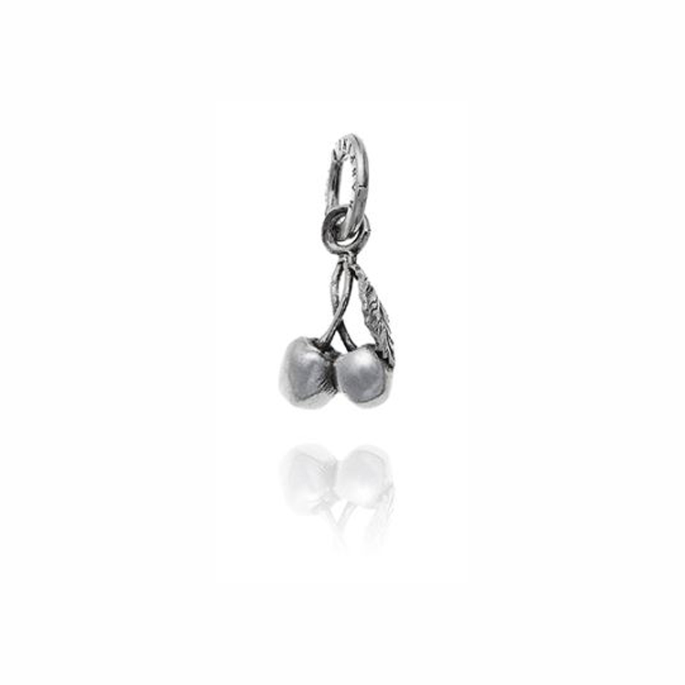 Giovanni Raspini Cherries Charm in 925 Sterling Silver