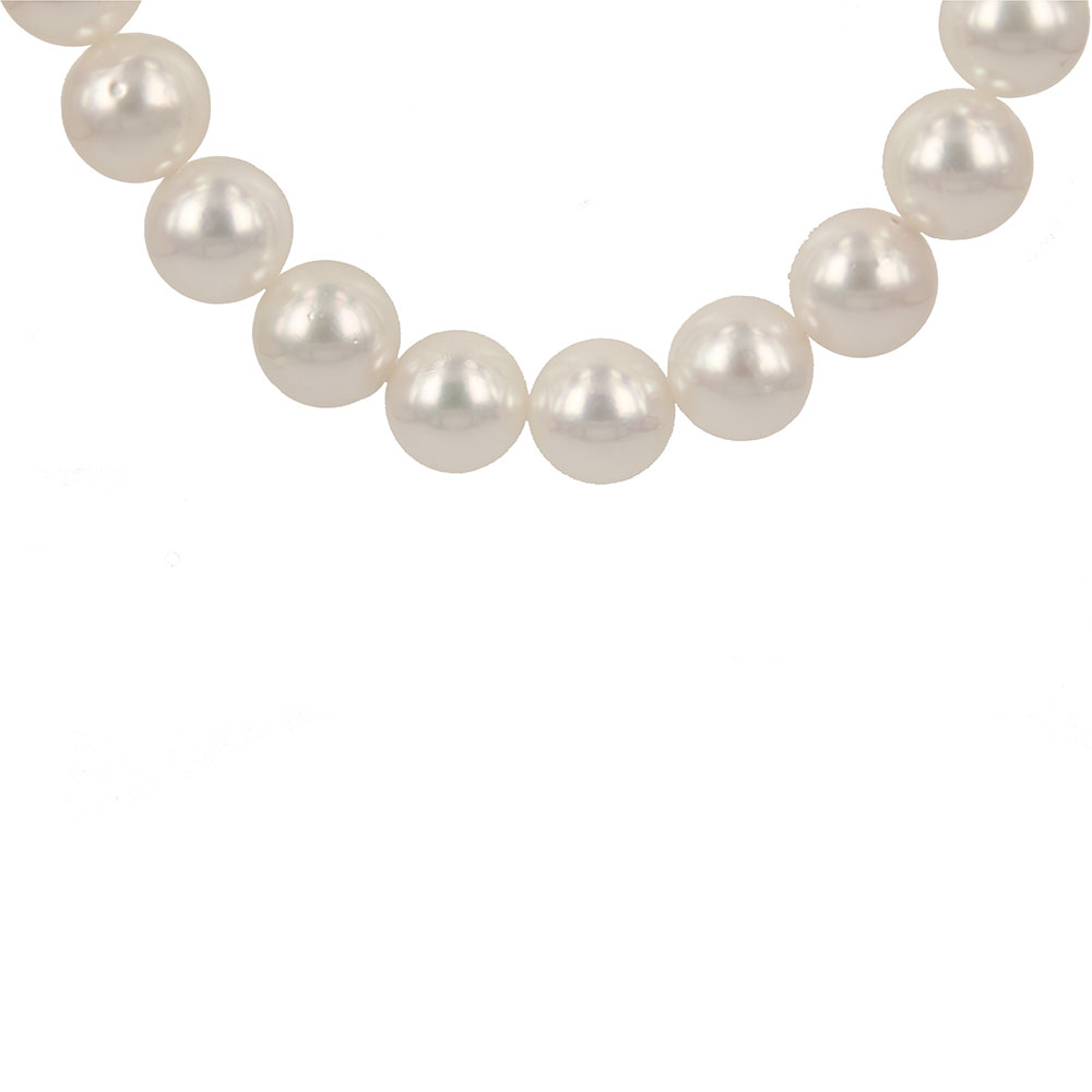 Fabio Ferro Necklace of Sea Water Cultured Pearls 8-8.5 mm