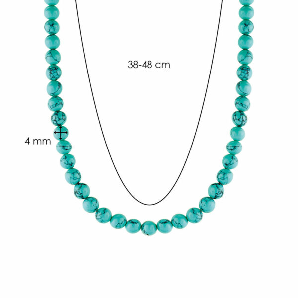 Ti Sento Milano Türkis Stein Halskette Länge 48 cm