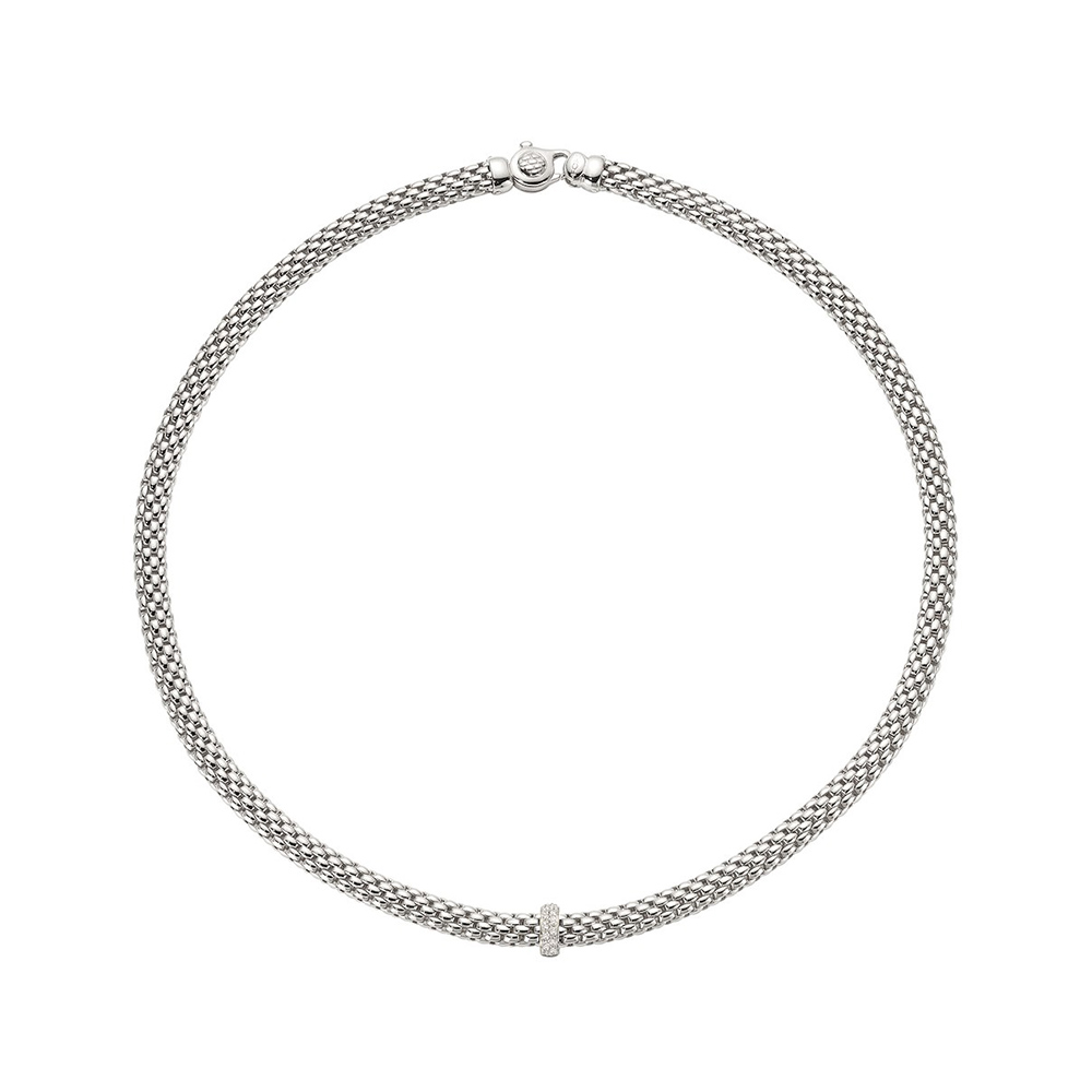 Fope Vendome Collection White Gold and Diamond Necklace