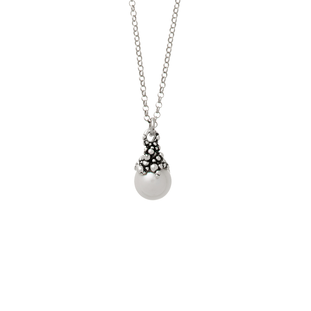 Giovanni Raspini Necklace Perlage Pendant Drops Collection with Mabè Pearl